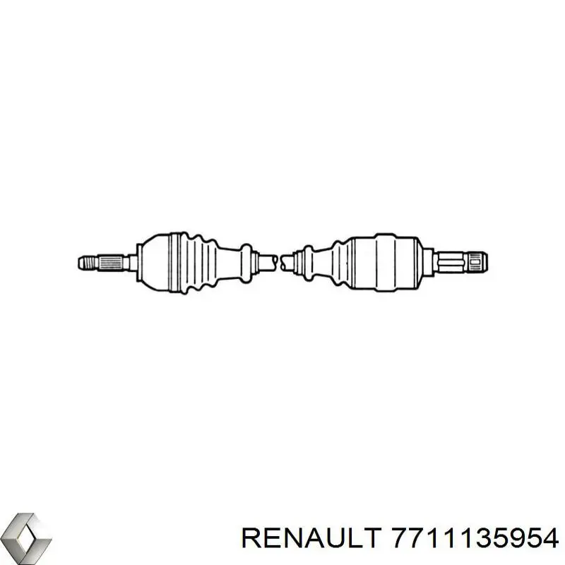 Купити 8200575489 Renault (RVI) Ліва піввісь