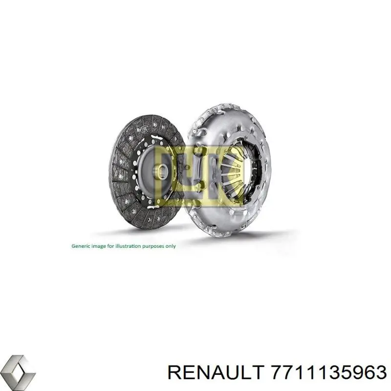 7711135963 Renault (RVI) комплект зчеплення (3 частини)