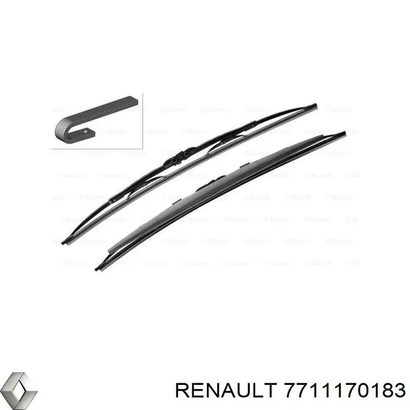 Щітка-двірник лобового скла, водійська 8671000037 Renault (RVI)