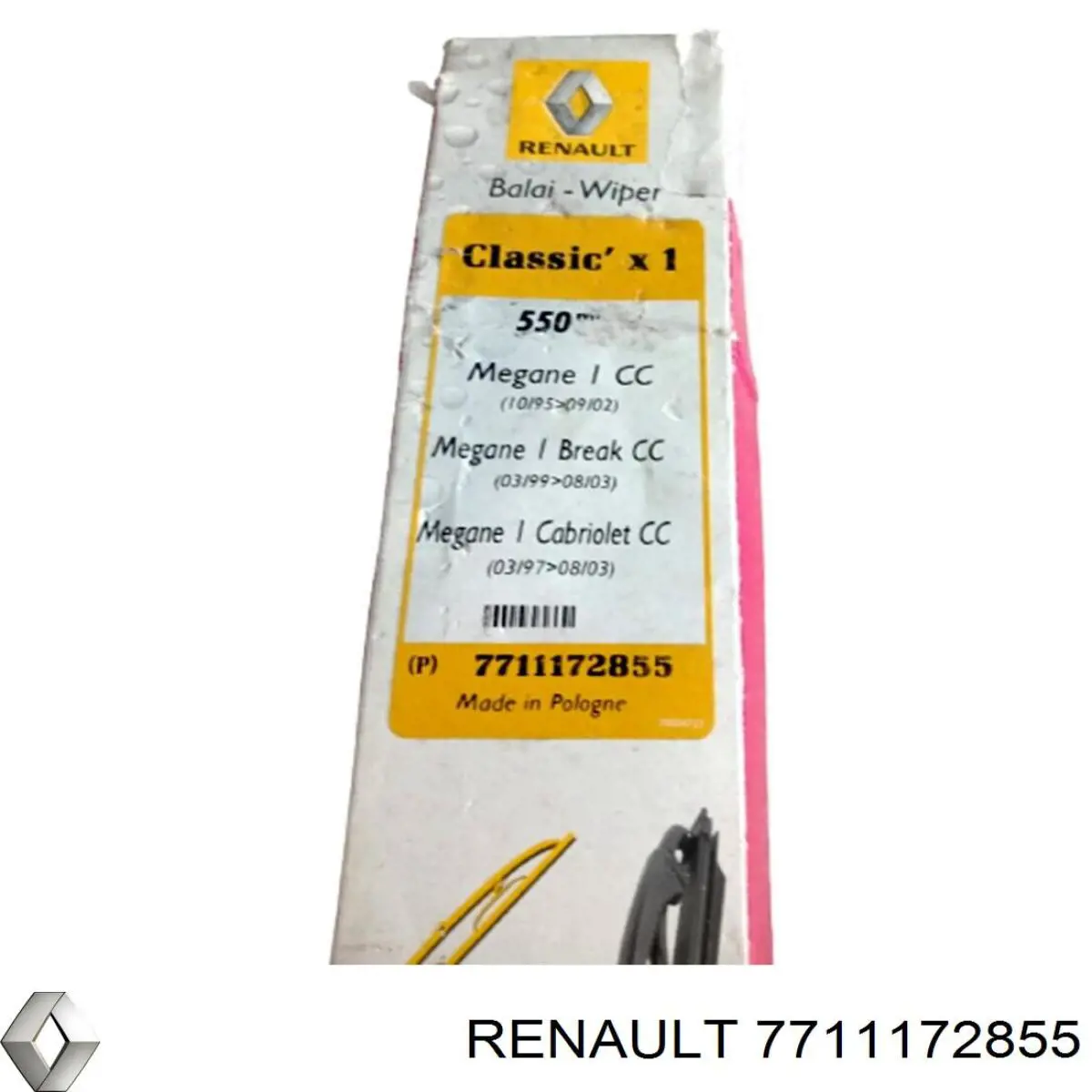 Купити 7711172855 Renault (RVI) Щітка-двірник лобового скла, водійська