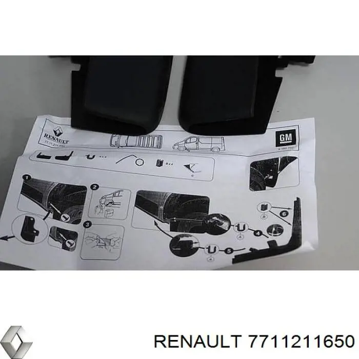 Бризковики передні, комплект на Renault Trafic (FL)