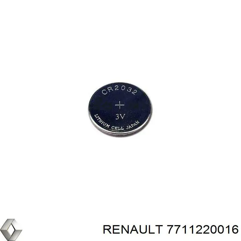 7711220016 Renault (RVI) Батарейка брелока