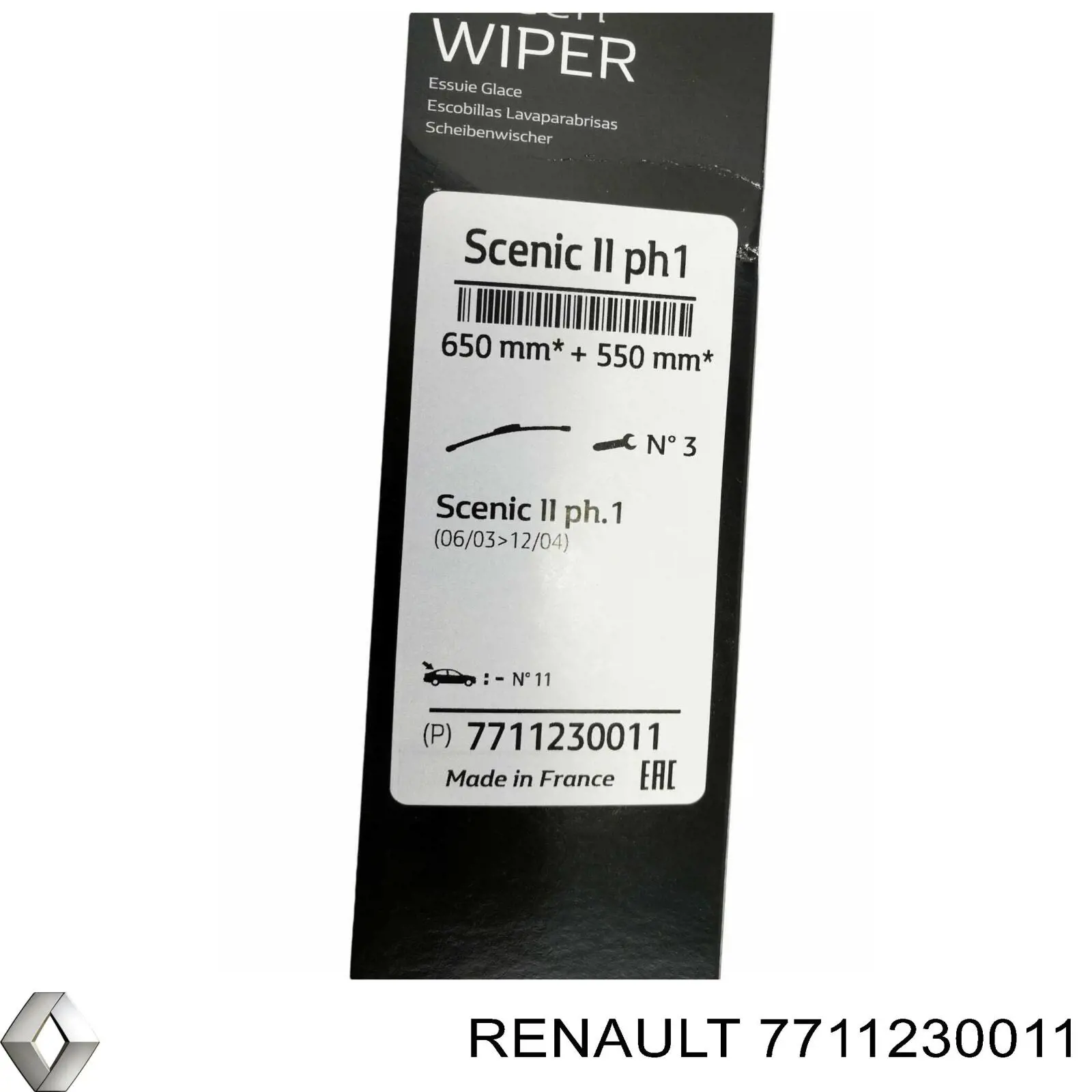 7711230011 Renault (RVI) Склоочисники лобового скла
