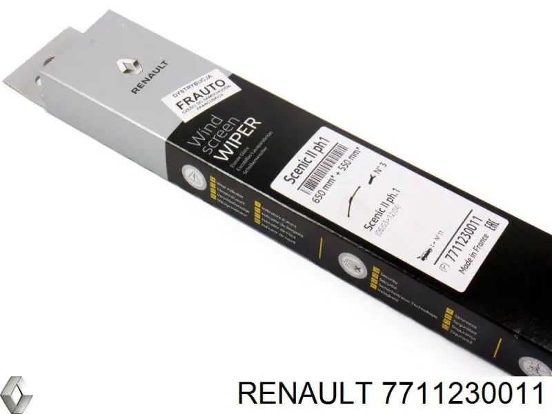 Щітка-двірник лобового скла, комплект з 2-х шт. Renault (RVI) 7711230011 ціна, від 24.09 USD
