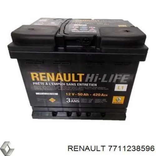 7711238596 Renault (RVI) акумуляторна батарея, акб
