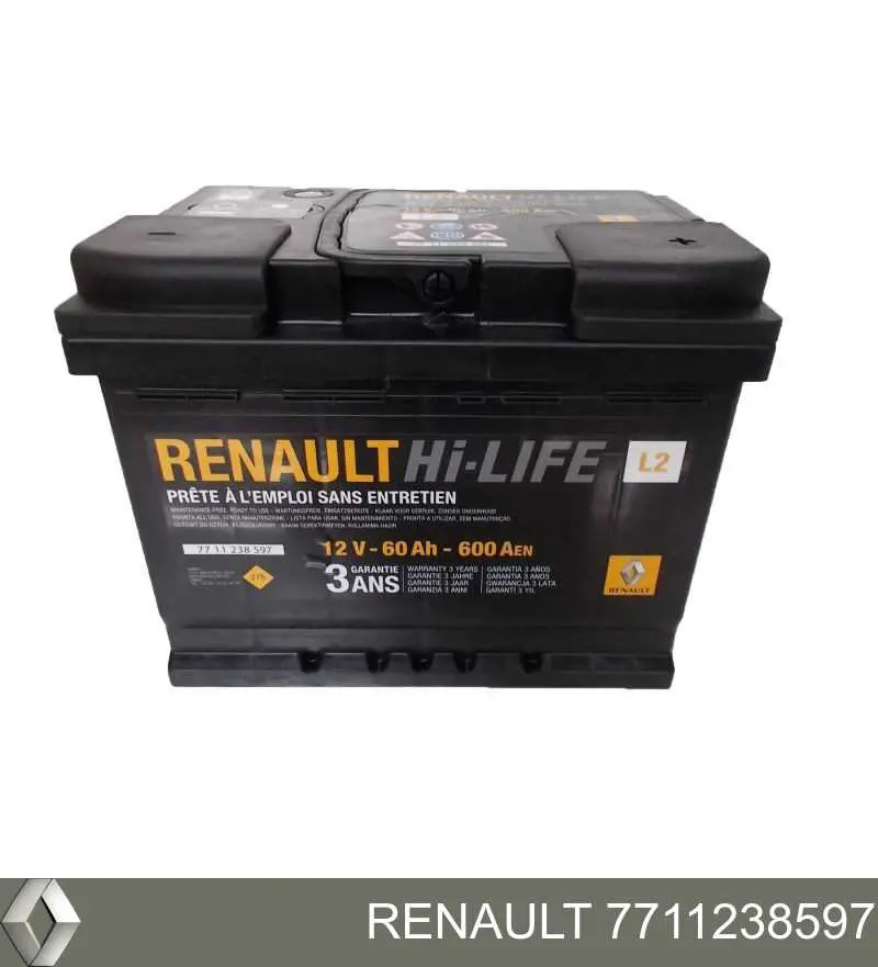 Батарея акумуляторна Renault (RVI) 7711238597 ціна, від 112.46 USD