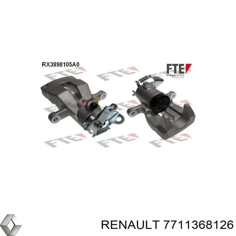 7711368126 Renault (RVI) супорт гальмівний задній лівий