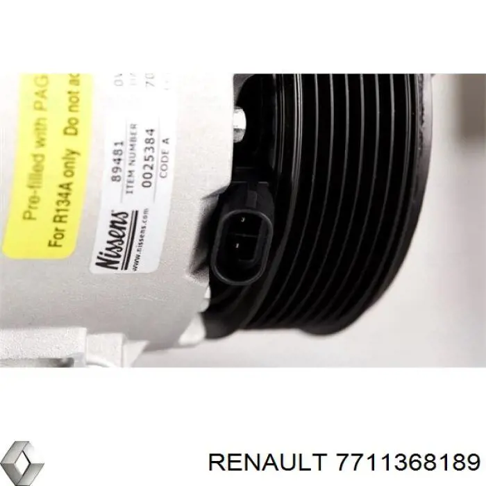 Компресор системи кондиціювання Renault (RVI) 7711368189 ціна, від 306.87 USD