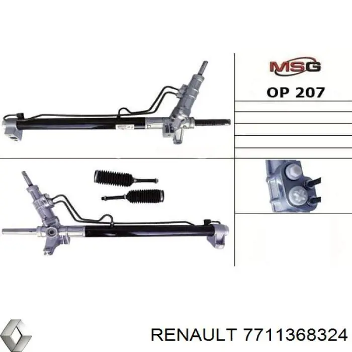7711368324 Renault (RVI) рейка рульова