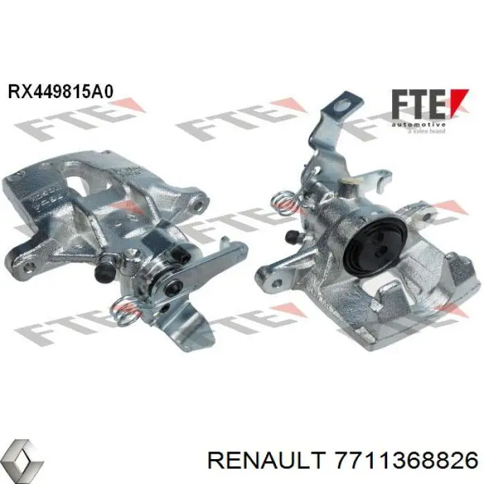 7711368826 Renault (RVI) супорт гальмівний задній лівий