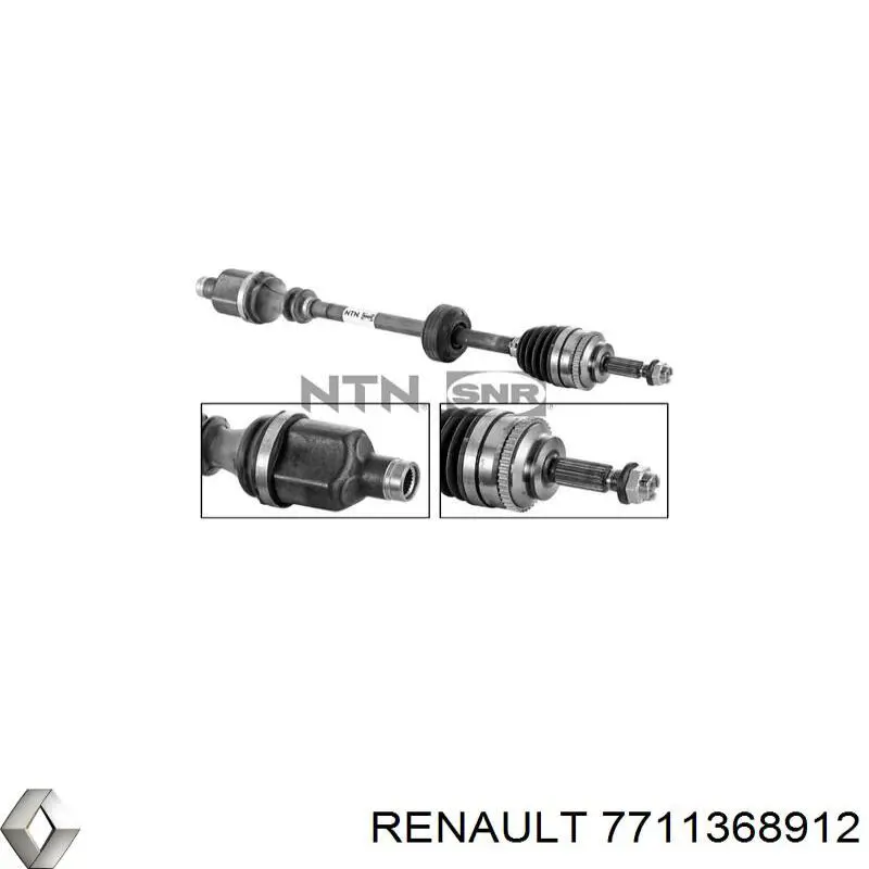 Піввісь (привід) передня, права 3910000QA3 Nissan