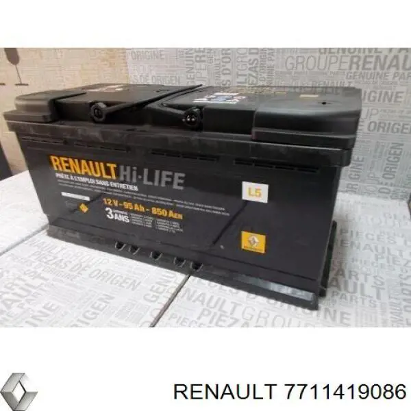 7711419086 Renault (RVI) акумуляторна батарея, акб