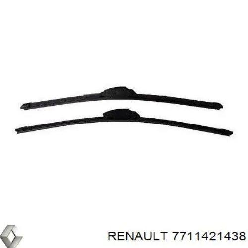 7711421438 Renault (RVI) щітка-двірник лобового скла, комплект з 2-х шт.