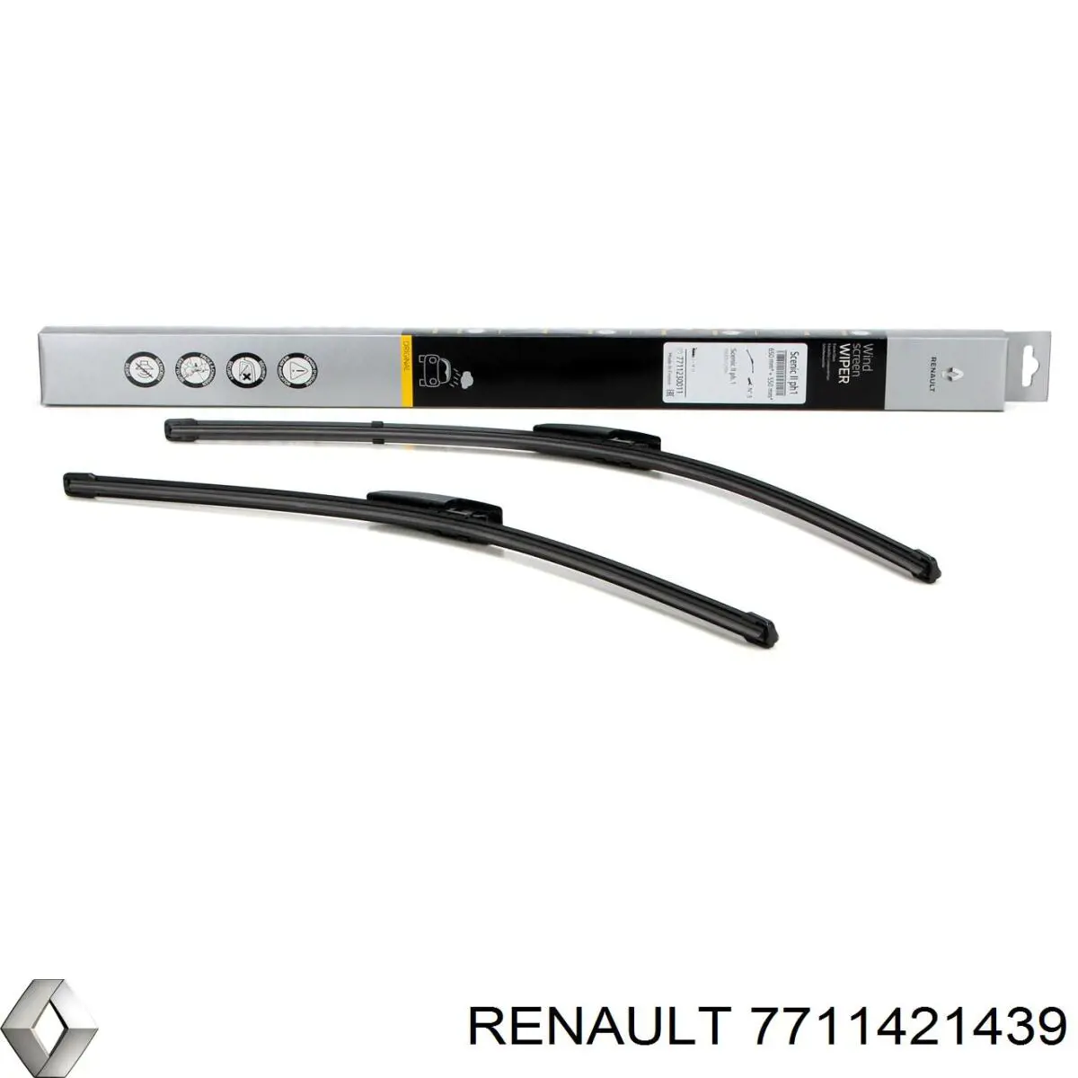 Щітка-двірник лобового скла, комплект з 2-х шт. Renault (RVI) 7711421439 ціна, від 26.87 USD