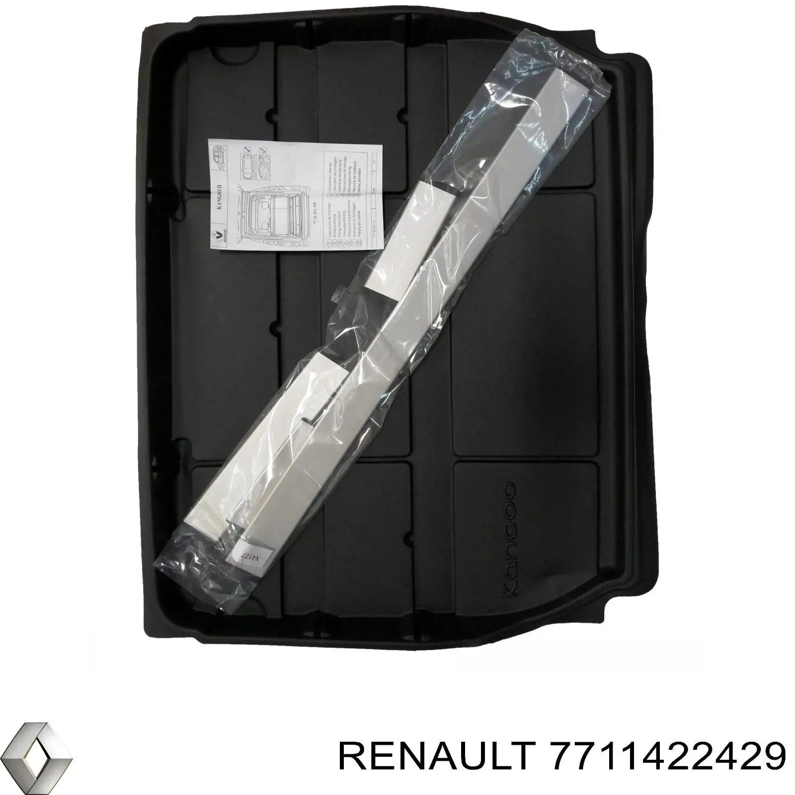 Килимок багажного відсіку Renault Kangoo 2 (FW0) (Рено Канго)