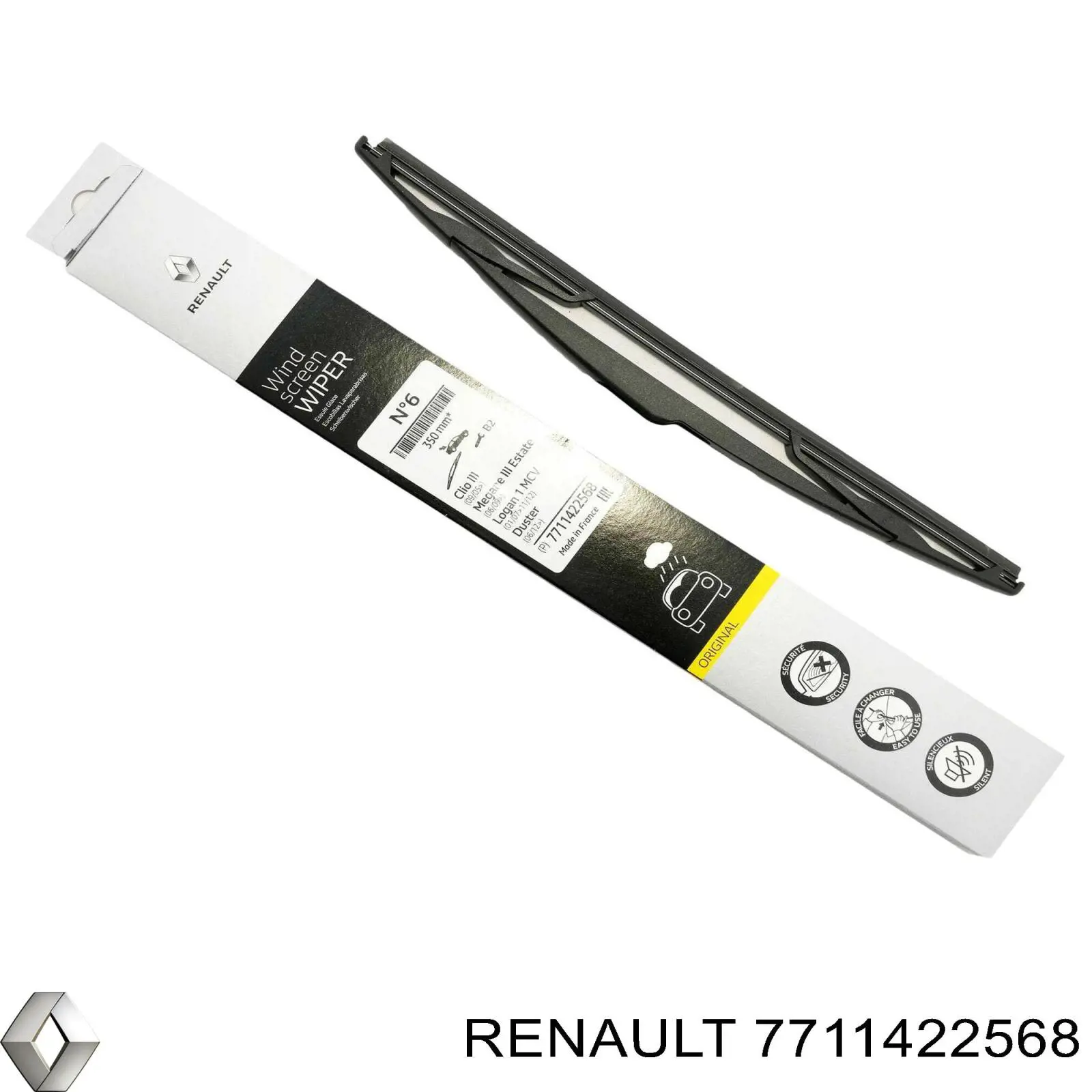 Задня щітка 7711422568 Renault (RVI)