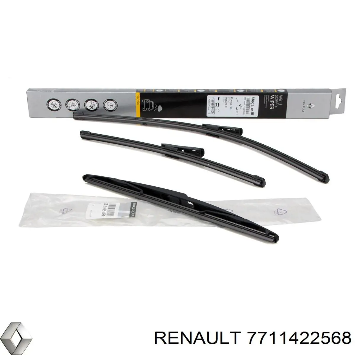 7711422568 Renault (RVI) Щітка склоочисника задня