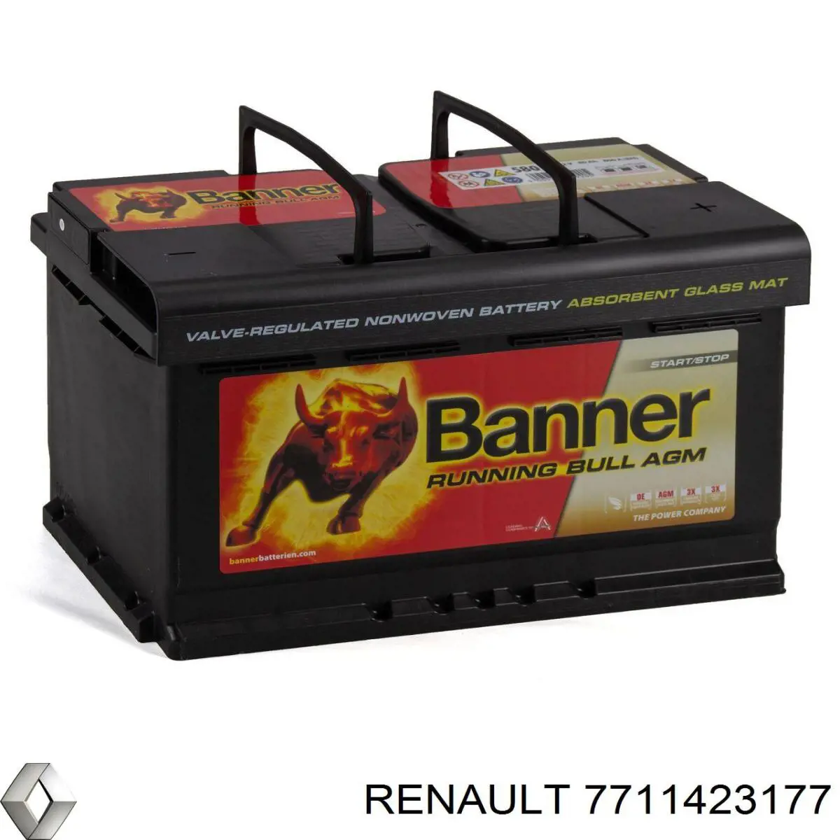 Купити 7711423177 Renault (RVI) Автомобільна батарея