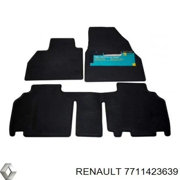 7711423639 Renault (RVI) Гумові килимки передні