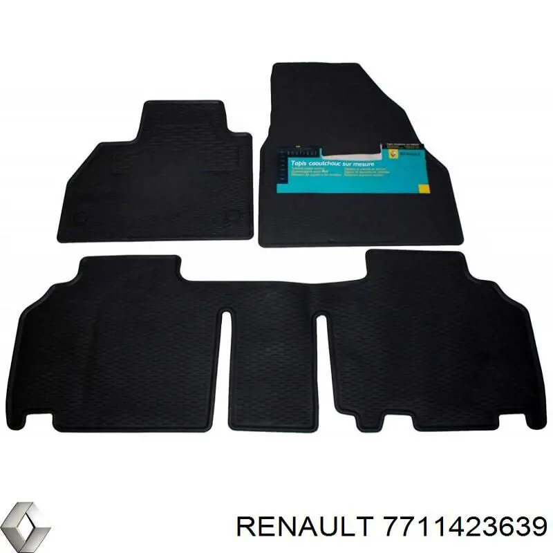 Килимок передній, комплект 2 шт. Renault (RVI) 7711423639 ціна, від 15.96 USD
