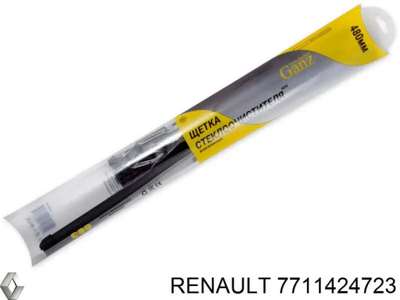 Щітка-двірник лобового скла, комплект з 2-х шт. Renault (RVI) 7711424723 ціна, від 6.05 USD