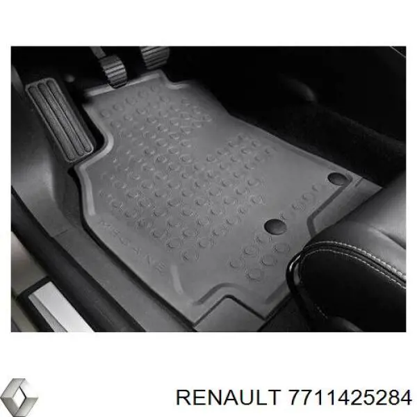 Килимок передні + задні, комплект на авто Renault Megane 3 (DZ0) (Рено Меган)