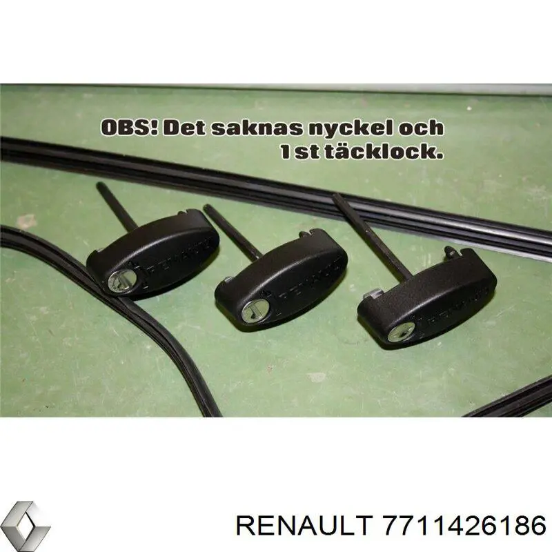 Купити 7711426186 Renault (RVI) Поперечки багажника даху, комплект