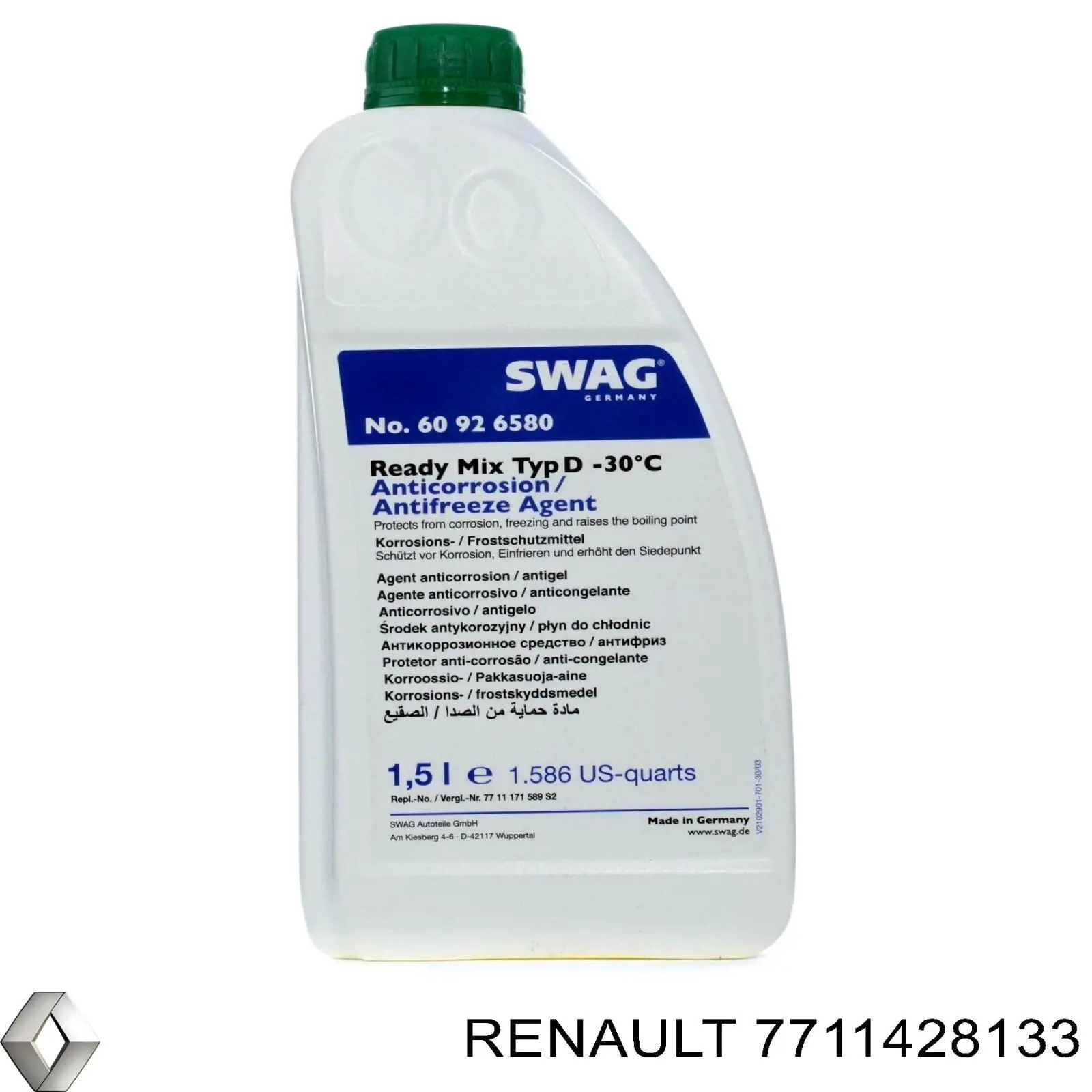 Антифріз концентрат Renault (RVI) 7711428133 ціна, від 9.64 USD