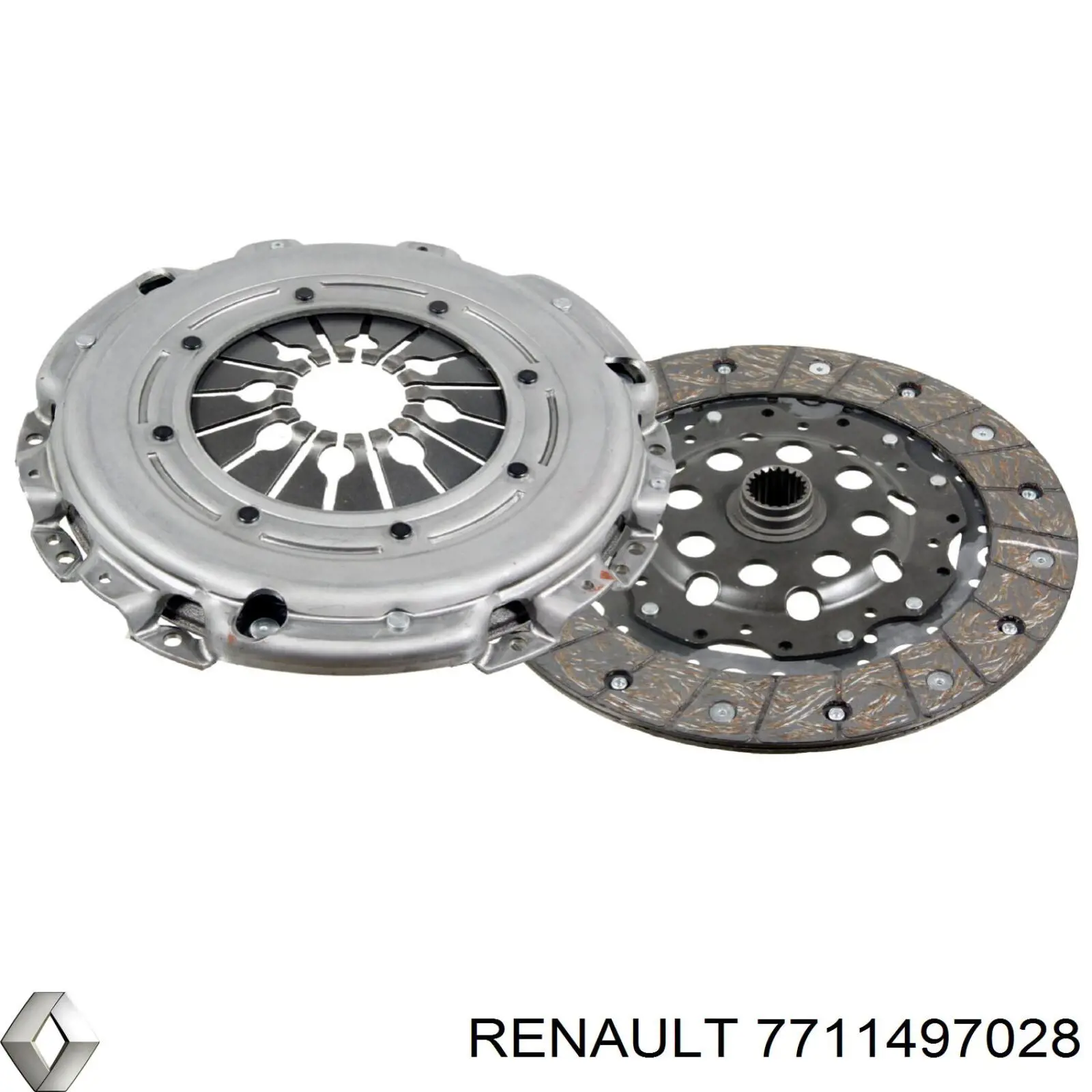 Купити 7711497028 Renault (RVI) Комплект зчеплення (диск, корзина, підшипник)
