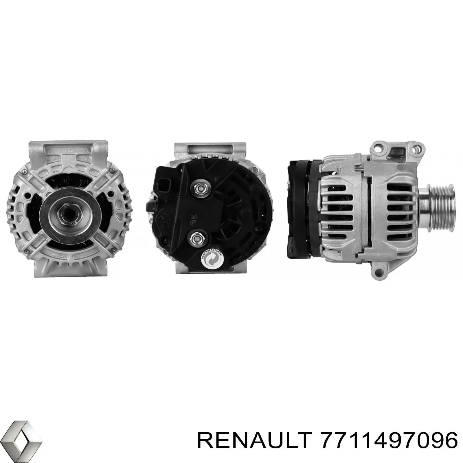 Генератор Renault (RVI) 7711497096 ціна, від 117.78 USD