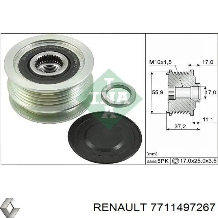 7711497267 Renault (RVI) генератор