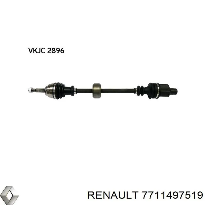 Піввісь передня, права Renault (RVI) 8200144765 ціна, від 113.77 USD