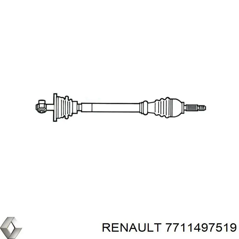 Купити 8200144765 Renault (RVI) Піввісь права