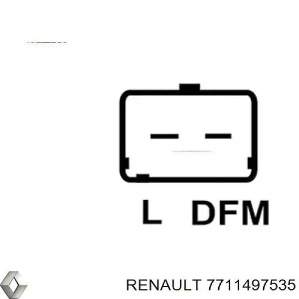 Генератор Renault (RVI) 7711497535 ціна, від 157.56 USD