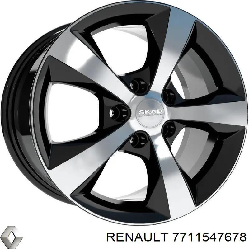 7711547678 Renault (RVI) диски колісні литі (легкосплавні, титанові)