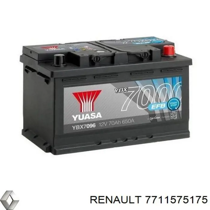 Батарея акумуляторна Renault (RVI) 7711575175 ціна, від 160.26 USD