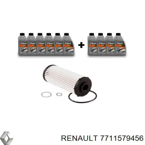 Сервісний комплект для заміни масла АКПП Renault (RVI) 7711579456 ціна, від 37.37 USD