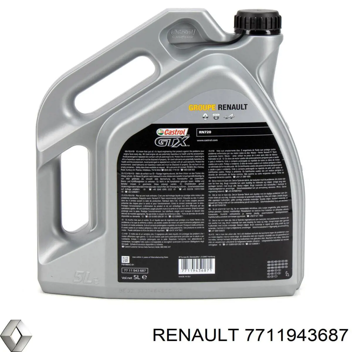 7711943687 Renault (RVI) масло моторне