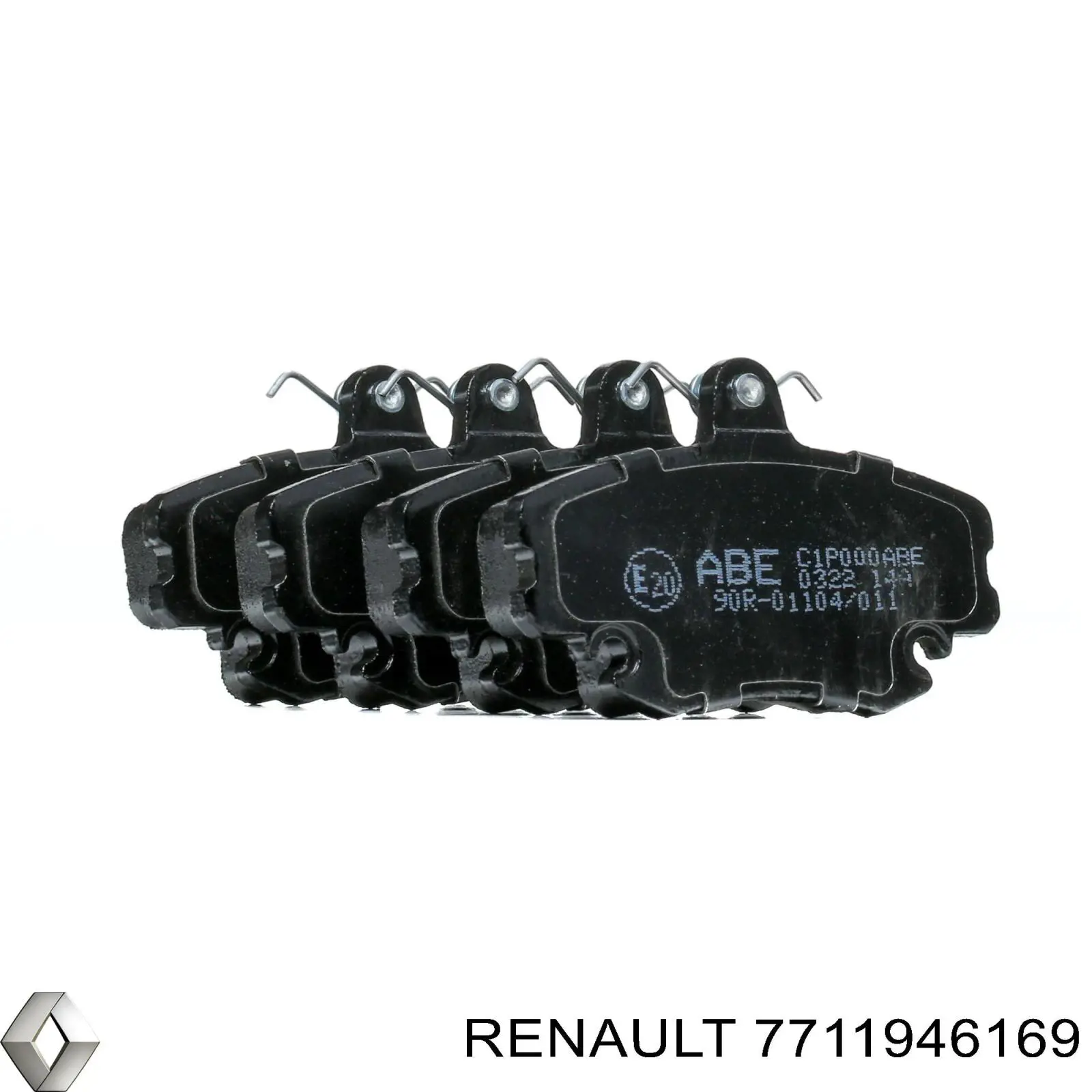 Ремкомплект передніх гальм Renault (RVI) 7711946169 ціна, від 19.13 USD