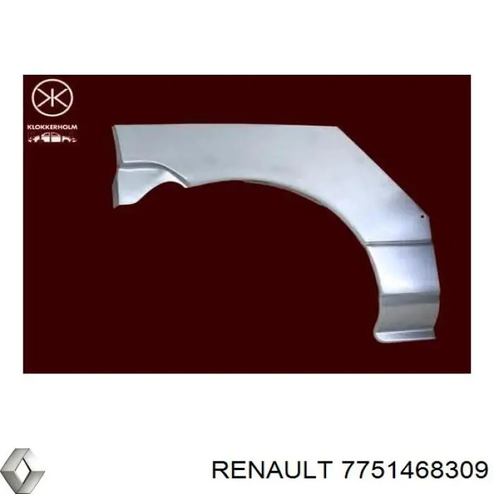 Купити 7751468309 Renault (RVI) Крило заднє праве