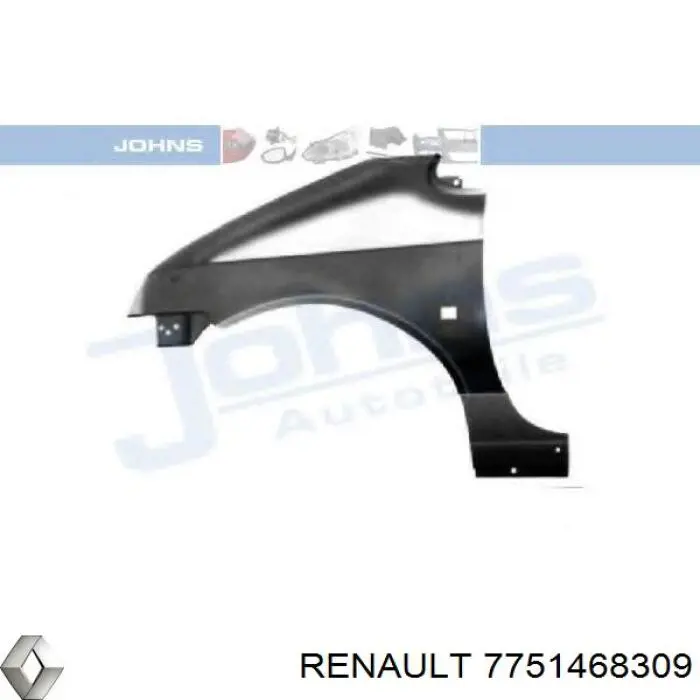 Крило заднє праве 7751468309 Renault (RVI)