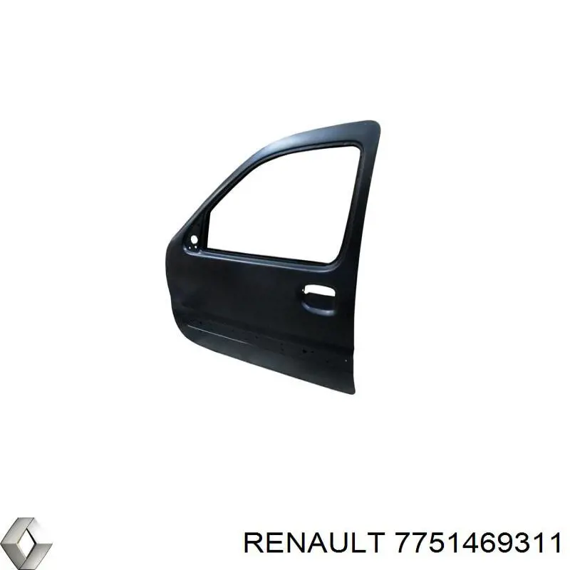 Двері передні, ліві Renault Kangoo (FC0) (Рено Канго)