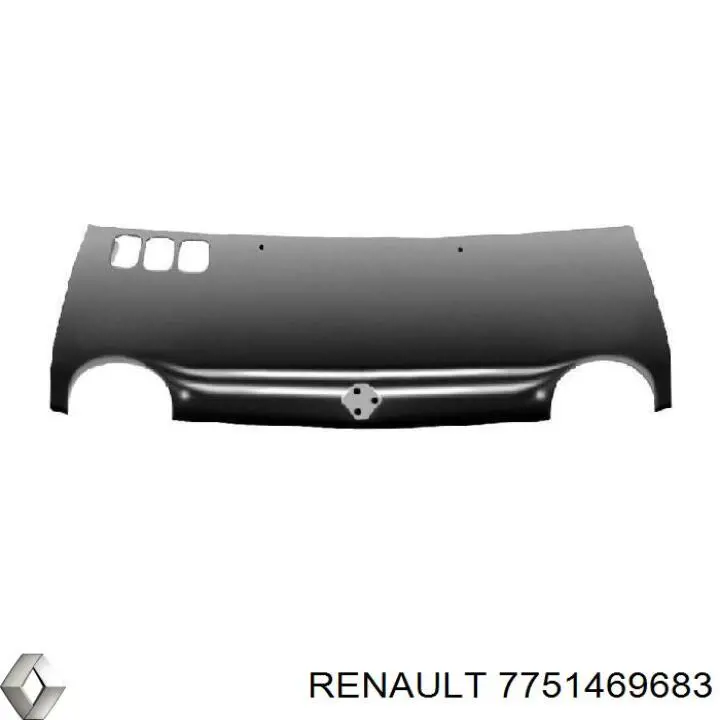 Капот Renault (RVI) 7751469683 ціна, від 115.58 USD