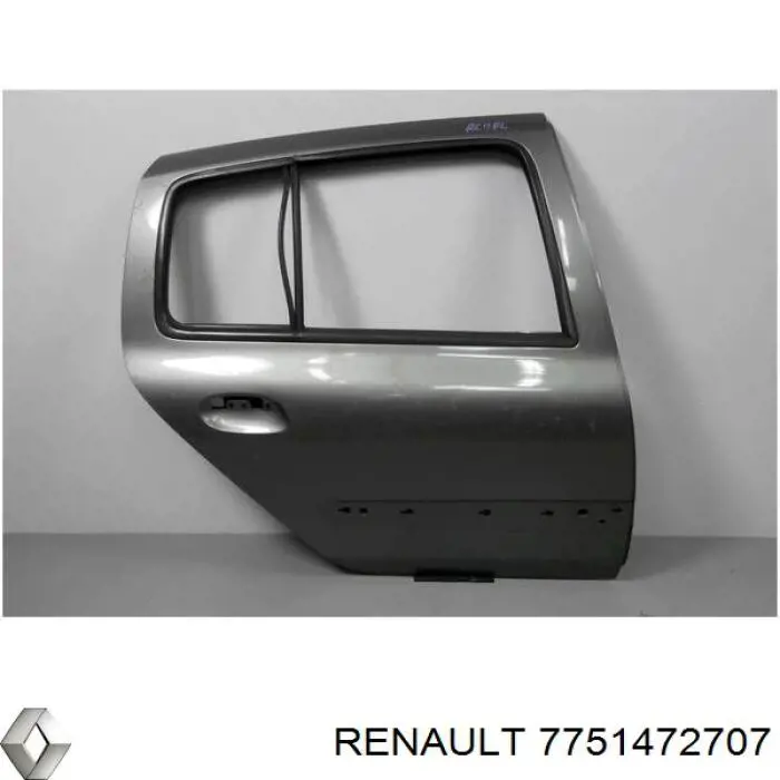 Двері задні, праві Renault Clio 2 (B, C, B01) (Рено Кліо)