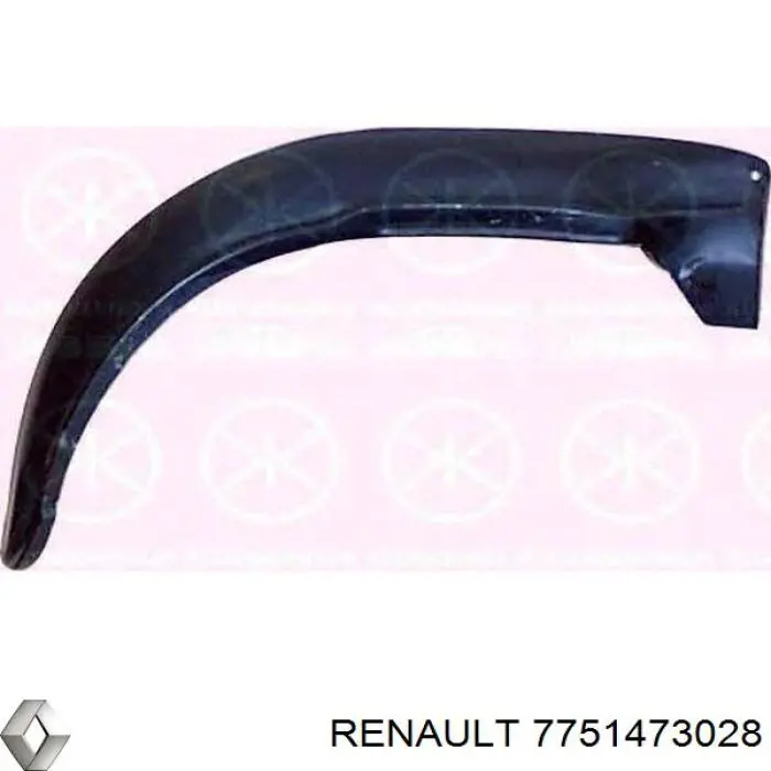 Бічна частина задні праві Renault (RVI) 7751473028 ціна, від 112.97 USD