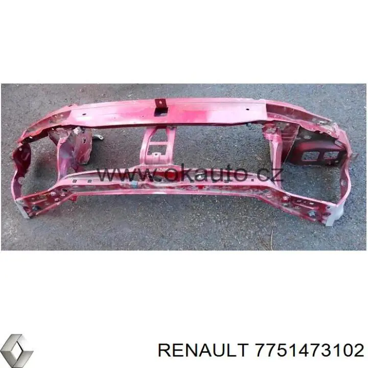 7751473102 Renault (RVI) супорт радіатора в зборі/монтажна панель кріплення фар