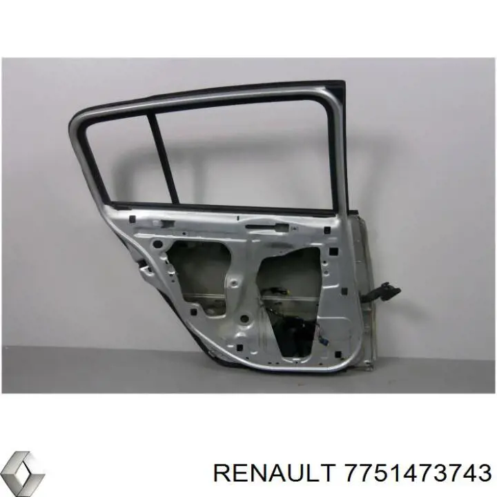 Двері задні, ліві Renault Megane 2 (BM0, CM0) (Рено Меган)