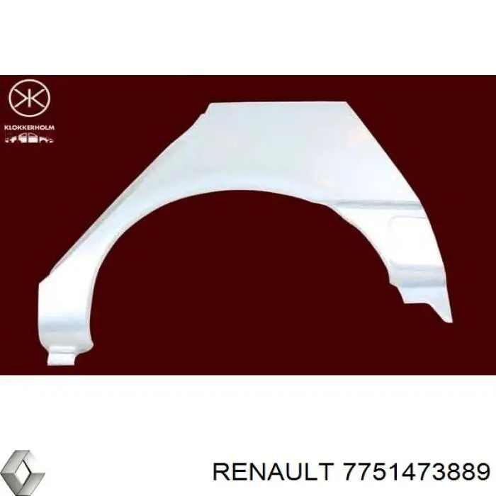 Крило заднє ліве Renault Megane 2 (BM0, CM0) (Рено Меган)