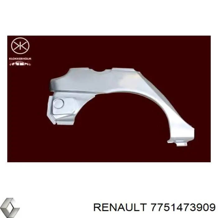 7751473909 Renault (RVI) Крило заднє праве
