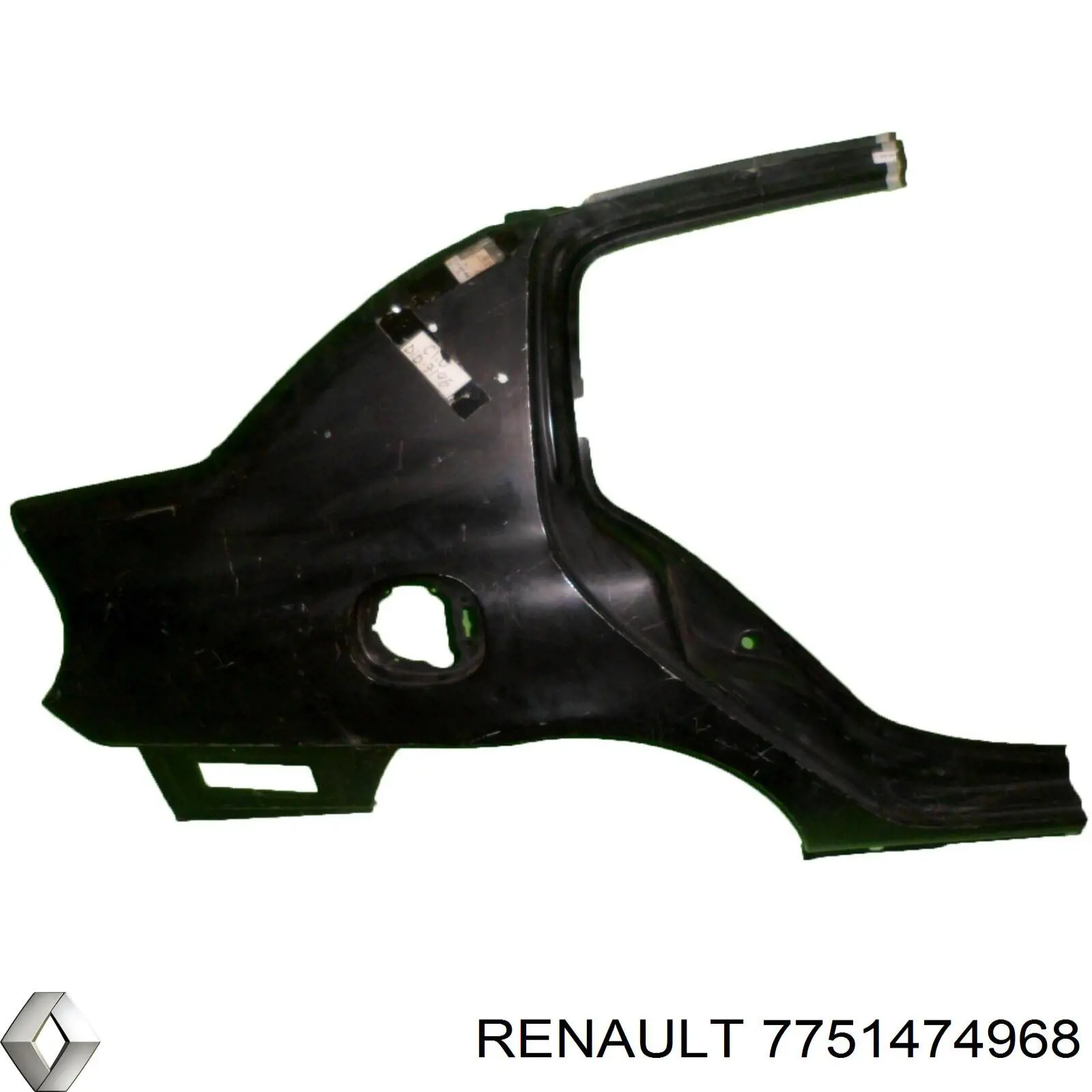 7751472258 Renault (RVI) крило заднє праве